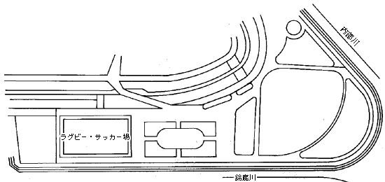 鈴鹿川緑地公園運動配置図